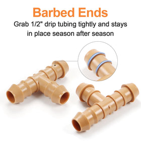 Copadri UV-resistant drip irrigation fittings designed for durable outdoor use.