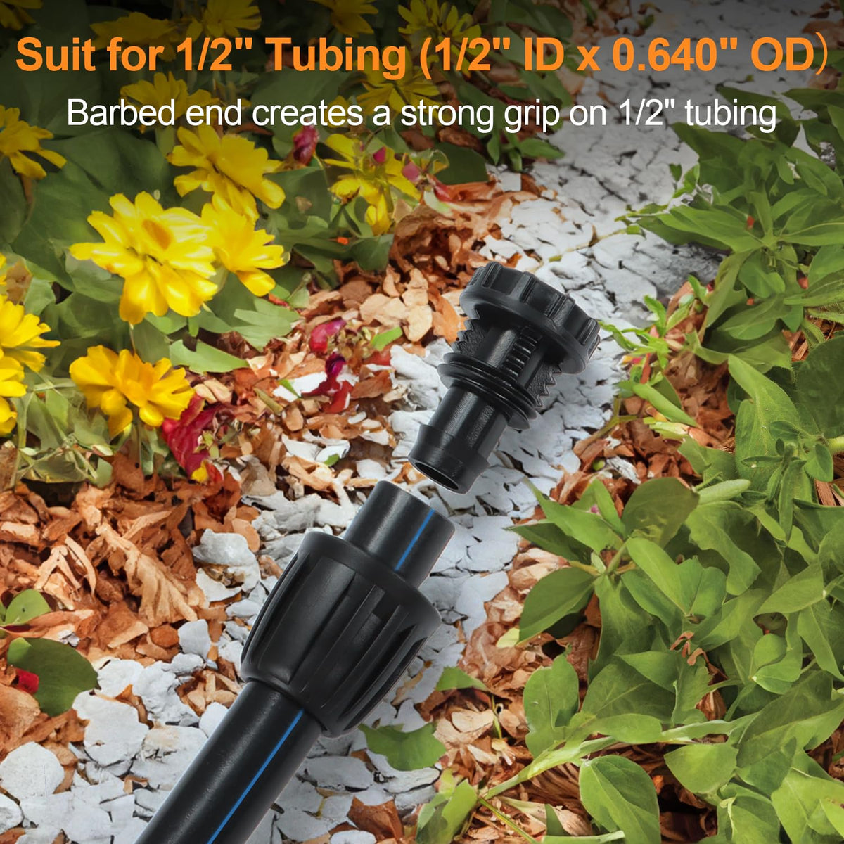 Copadri UV-resistant end closure supports durable outdoor use in any garden setup.