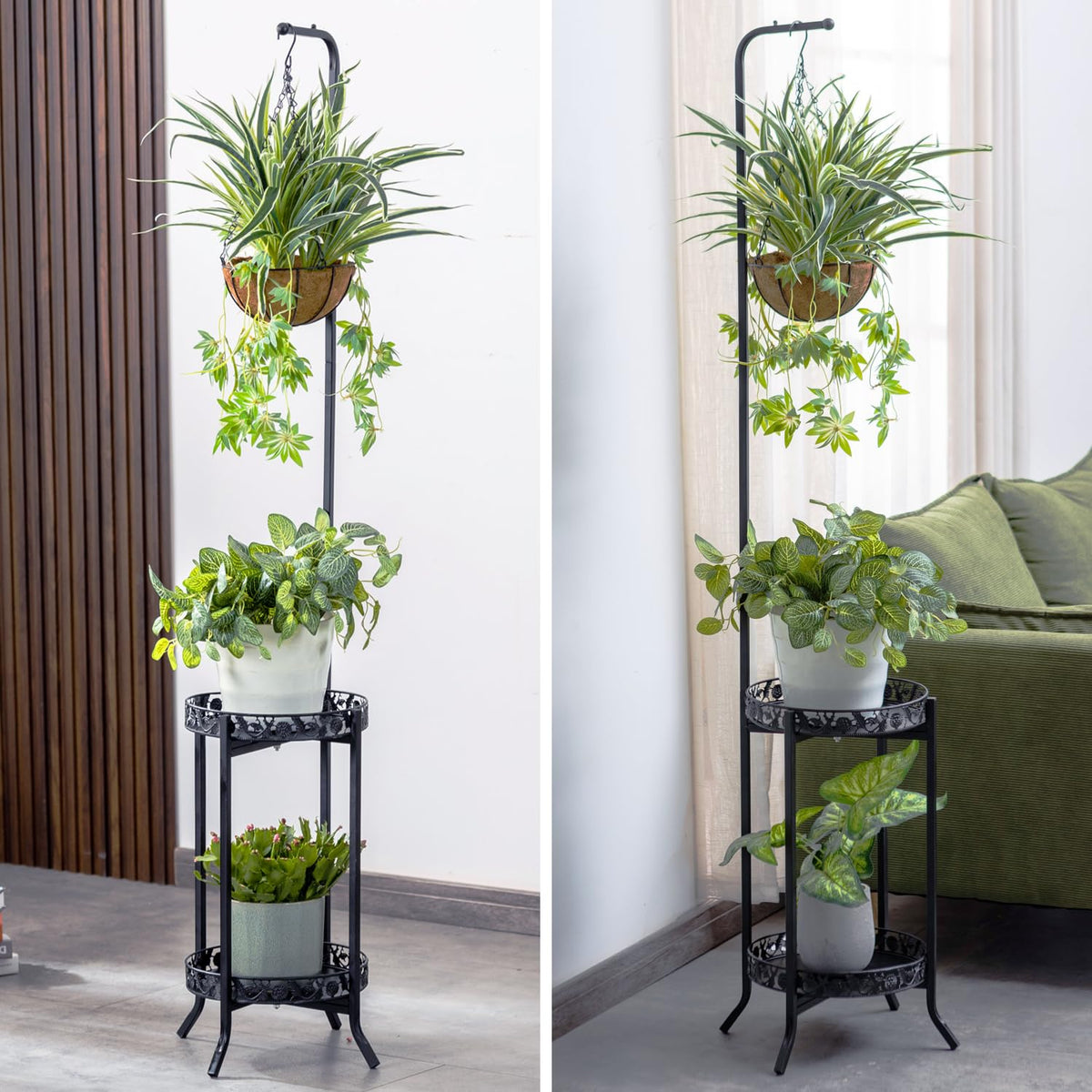 COPREE 2-tier display suits indoor or outdoor plant arrangements.