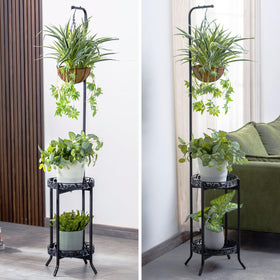 COPREE 2-tier display suits indoor or outdoor plant arrangements.