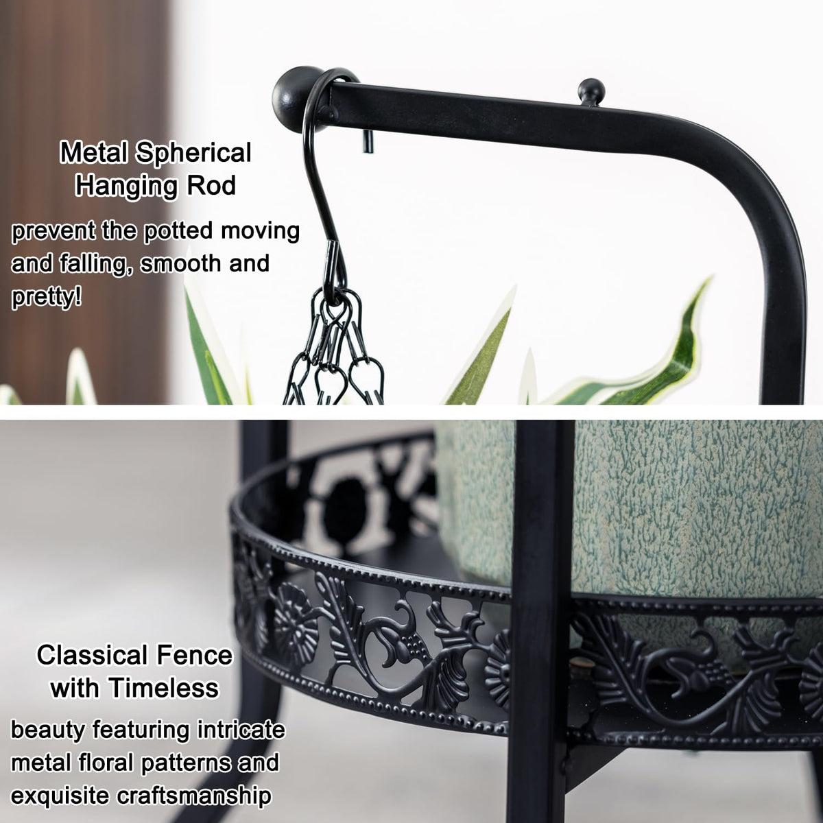 COPREE iron-frame build offers sturdy support for indoor and outdoor use.