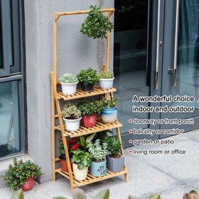 COPREE Outdoor patio display for potted plants with airflow