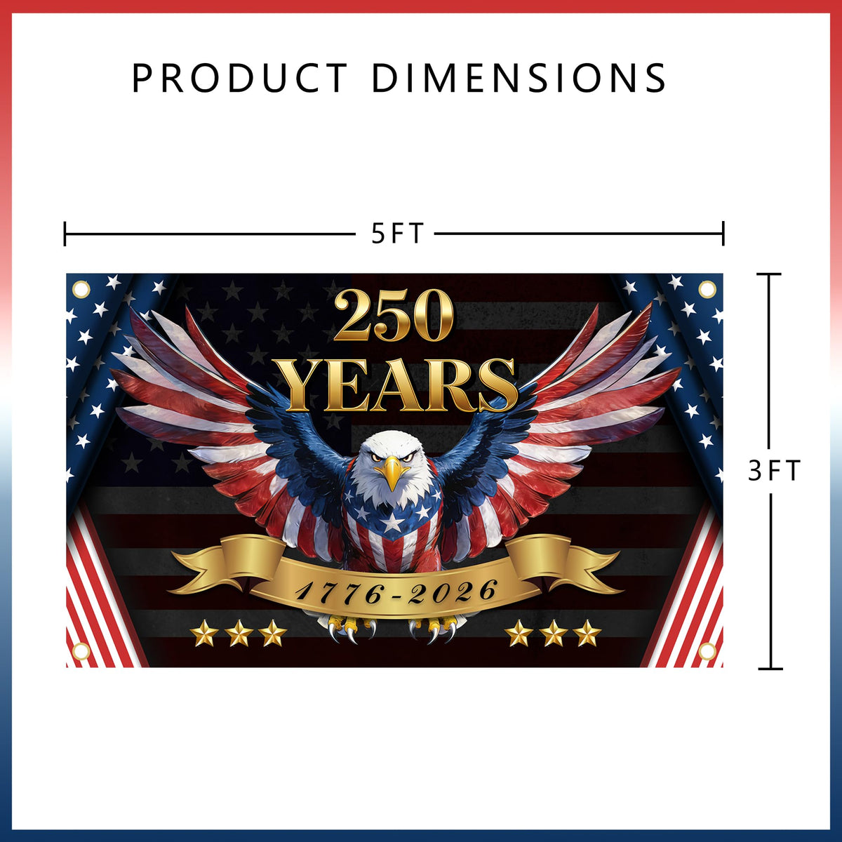 Corahamx double-sided flag ensures readable flags from both directions