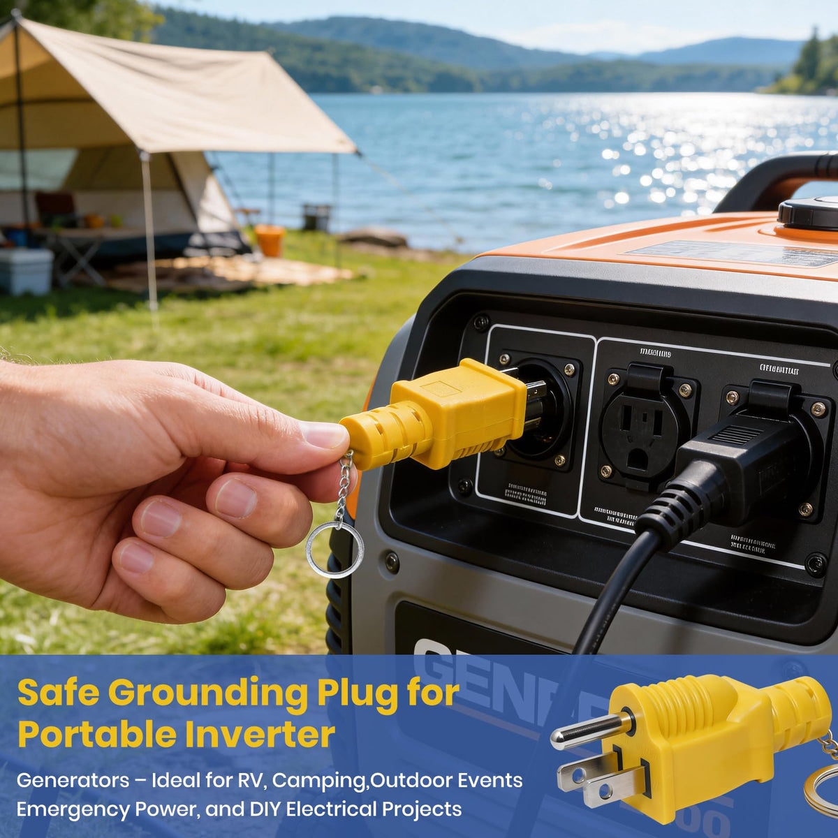 Compact and durable design ideal for RV travel kits and camping trips.