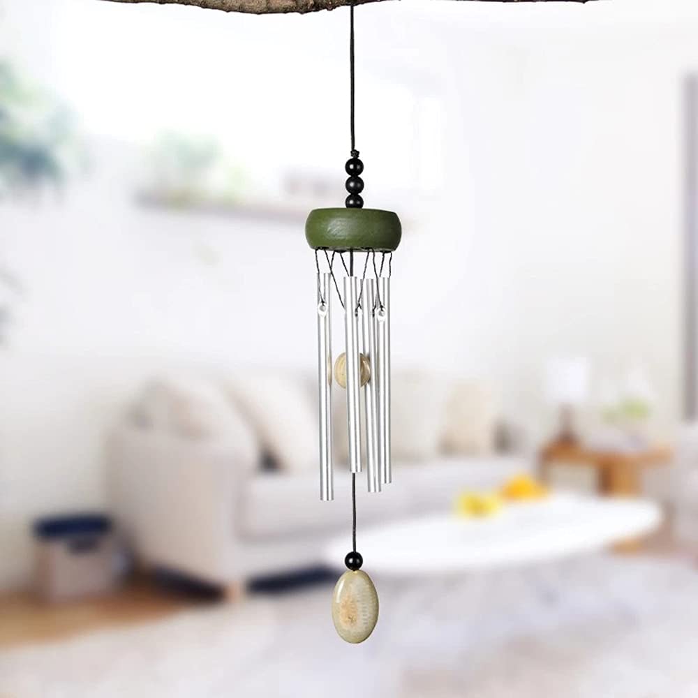 Close-up of ceramic drops with wind chime tubes