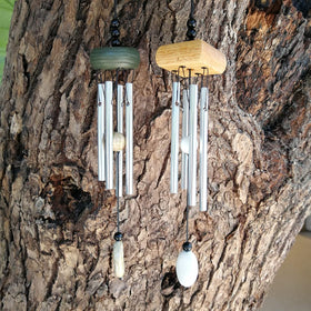 Porch-ready garden decor wind chime by Corinth
