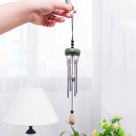 Nylon strings and hanging hardware on wind chime