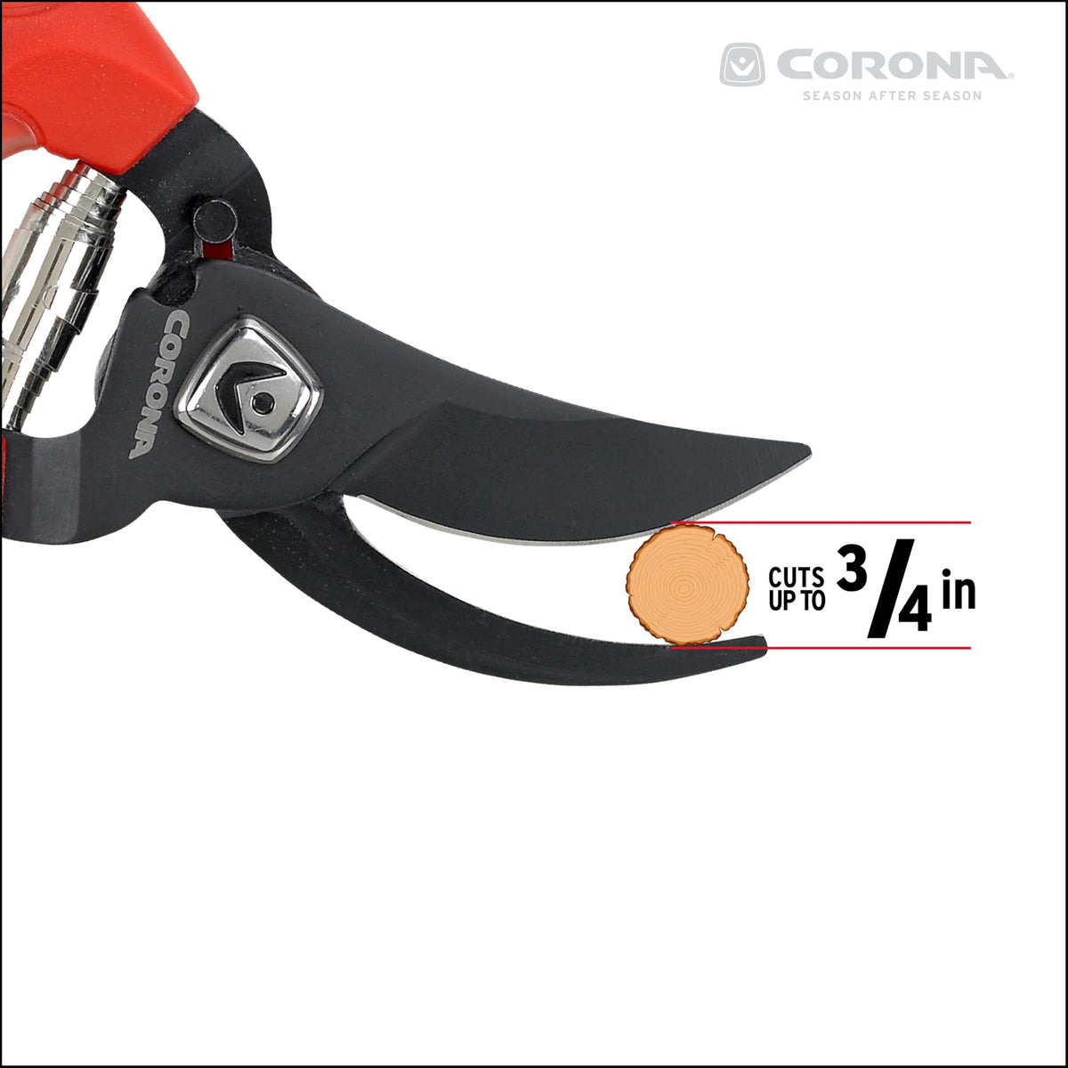 Corona BP 3214D ComfortGEL pruner in garden task ready for routine pruning.