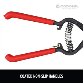 Corona ClassicCUT with vinyl-coated handles reduces hand fatigue during trimming.
