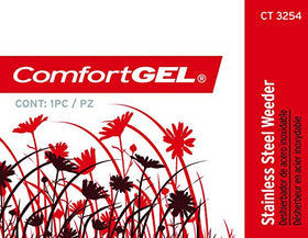 Corona CT 3254 ComfortGEL Weeder in a garden bed for easy weed lifting and mulch protection