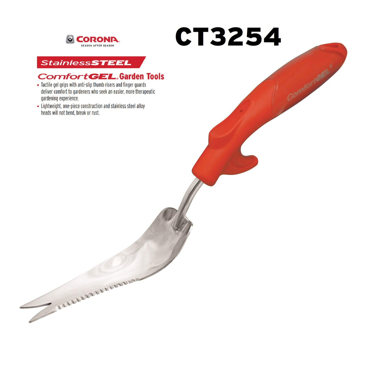 Corona CT 3254 Weeder tool in soil ready to remove unwanted growth