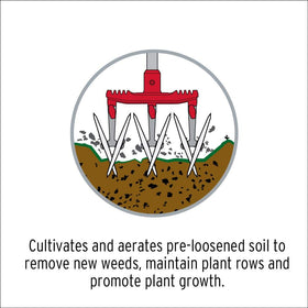 Corona DiscCULTIVATOR ergonomic design enhances comfort during gardening tasks.