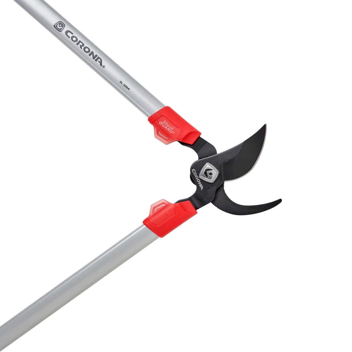 Corona non-stick blades stay sharp for clean cuts on branches.