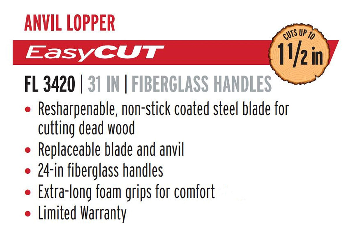 Corona Tools FL 3420 in-use pruning action with extended reach