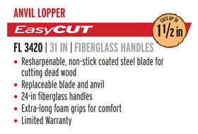 Corona Tools FL 3420 in-use pruning action with extended reach