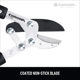 Corona Tools FL 3420 red high-visibility finish in garden setting