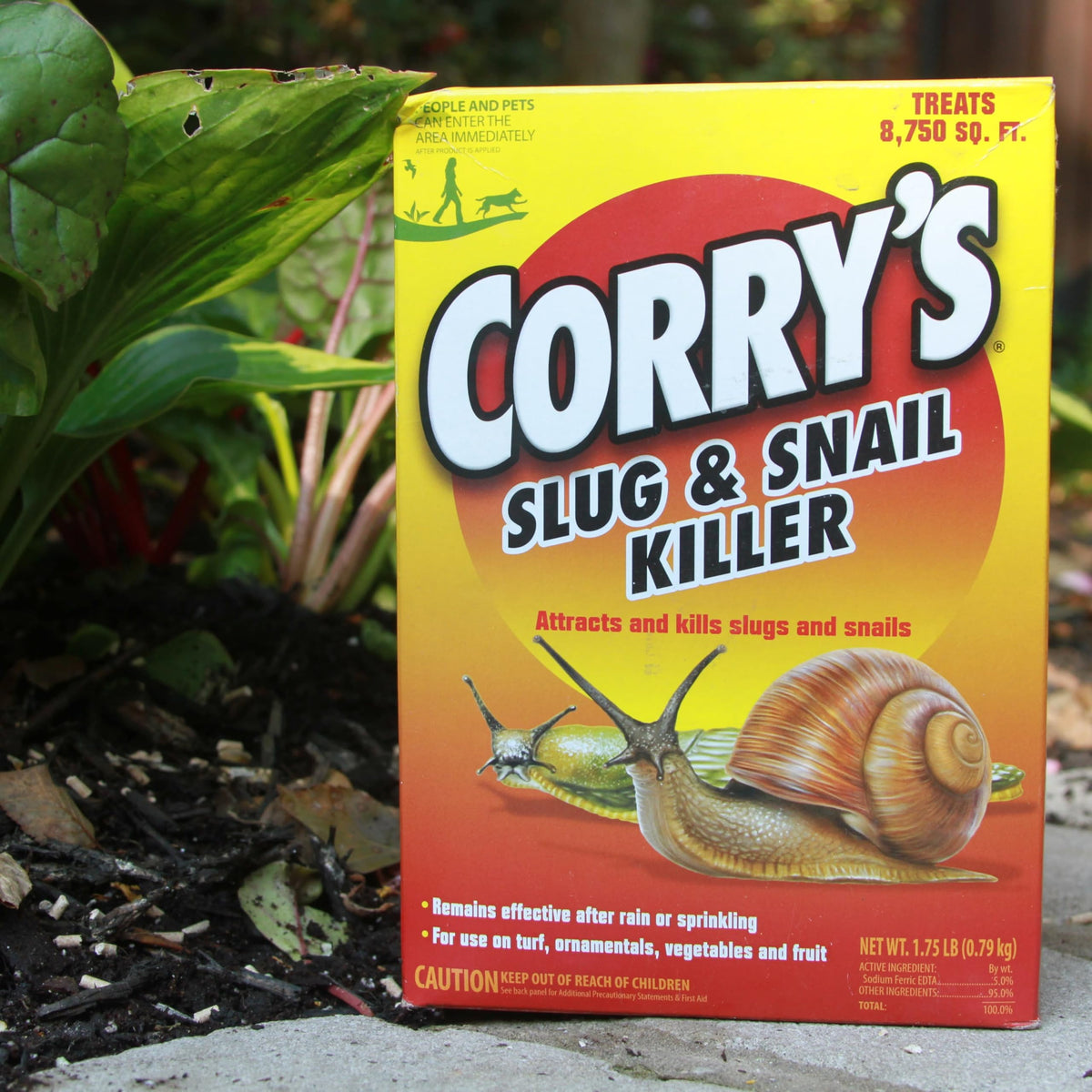 Corry's Slug Snail Killer pellets ready to fight slugs and snails.