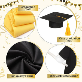 Cosblank gold stole accents the goose outfit for ceremony vibes.