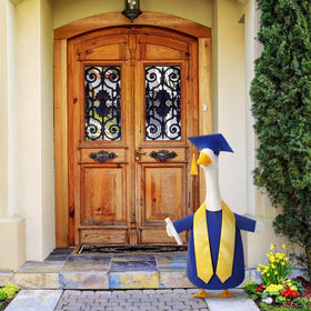 Cosblank graduation goose outfit kit fits outdoor geese statues