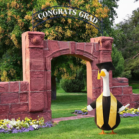 Cosblank outdoor lawn goose display ready to spark conversations.