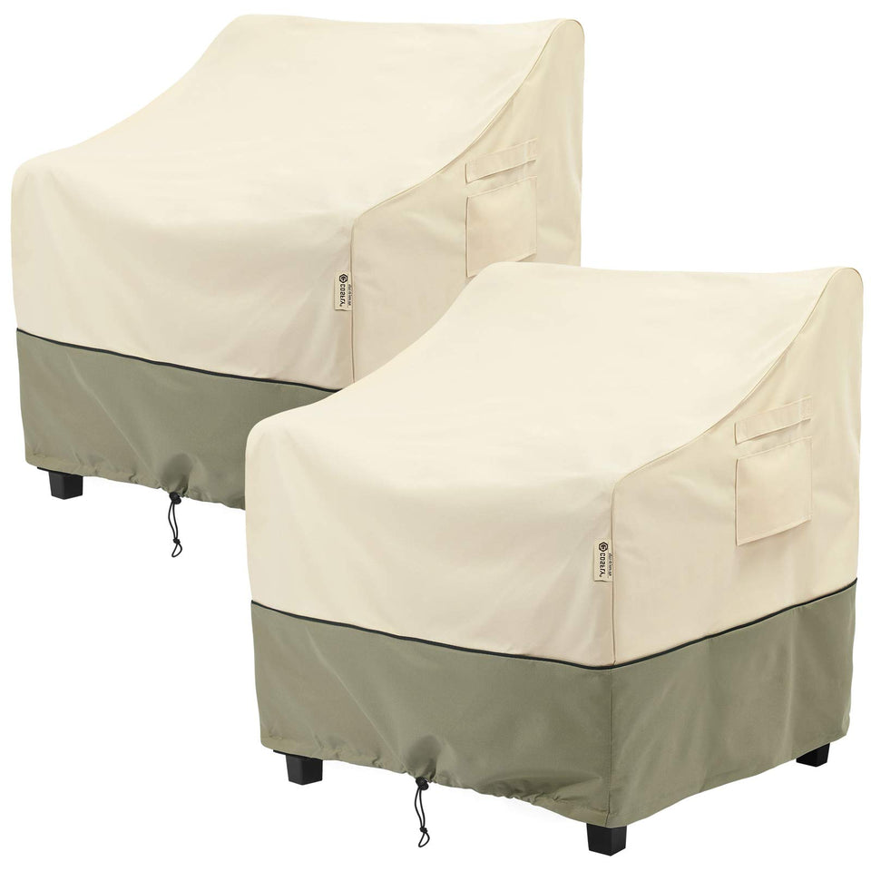 COSFLY outdoor chair cover close-up shows durable 600D fabric for long-lasting protection.