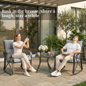 COSIEST ergonomic armrests support comfortable seating during conversations
