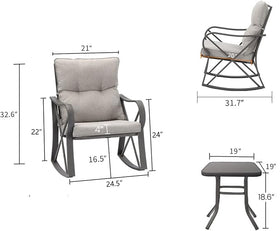 COSIEST X-frame reinforcements ensure sturdy rocking performance