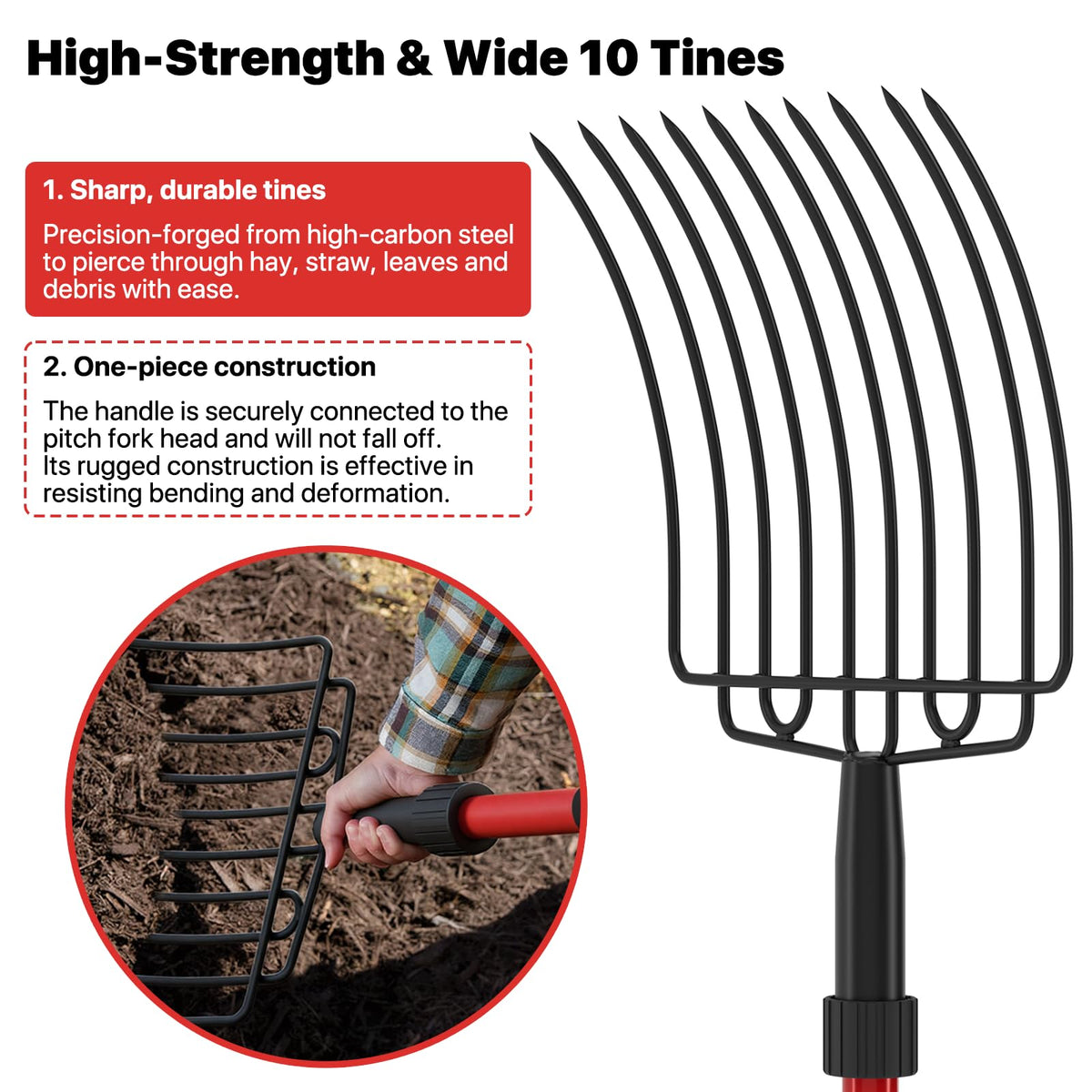 COSITA fork offers no-tools quick assembly and secure connections.