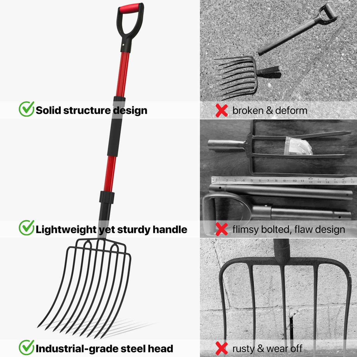 COSITA 44-inch length provides ideal leverage for heavy loads.