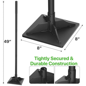 COSITA 49-inch all-metal handle reduces bending for comfortable tamping