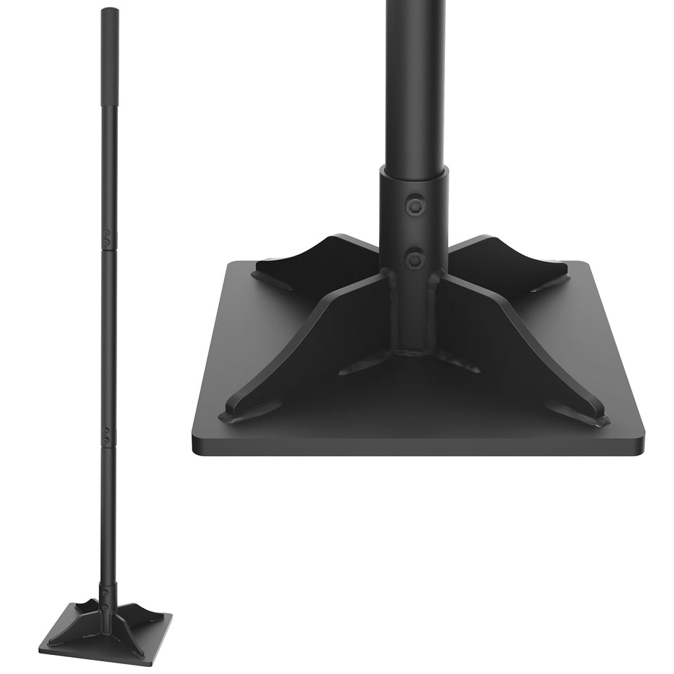COSITA steel tamper with an 8x8 inch head for precise soil compaction