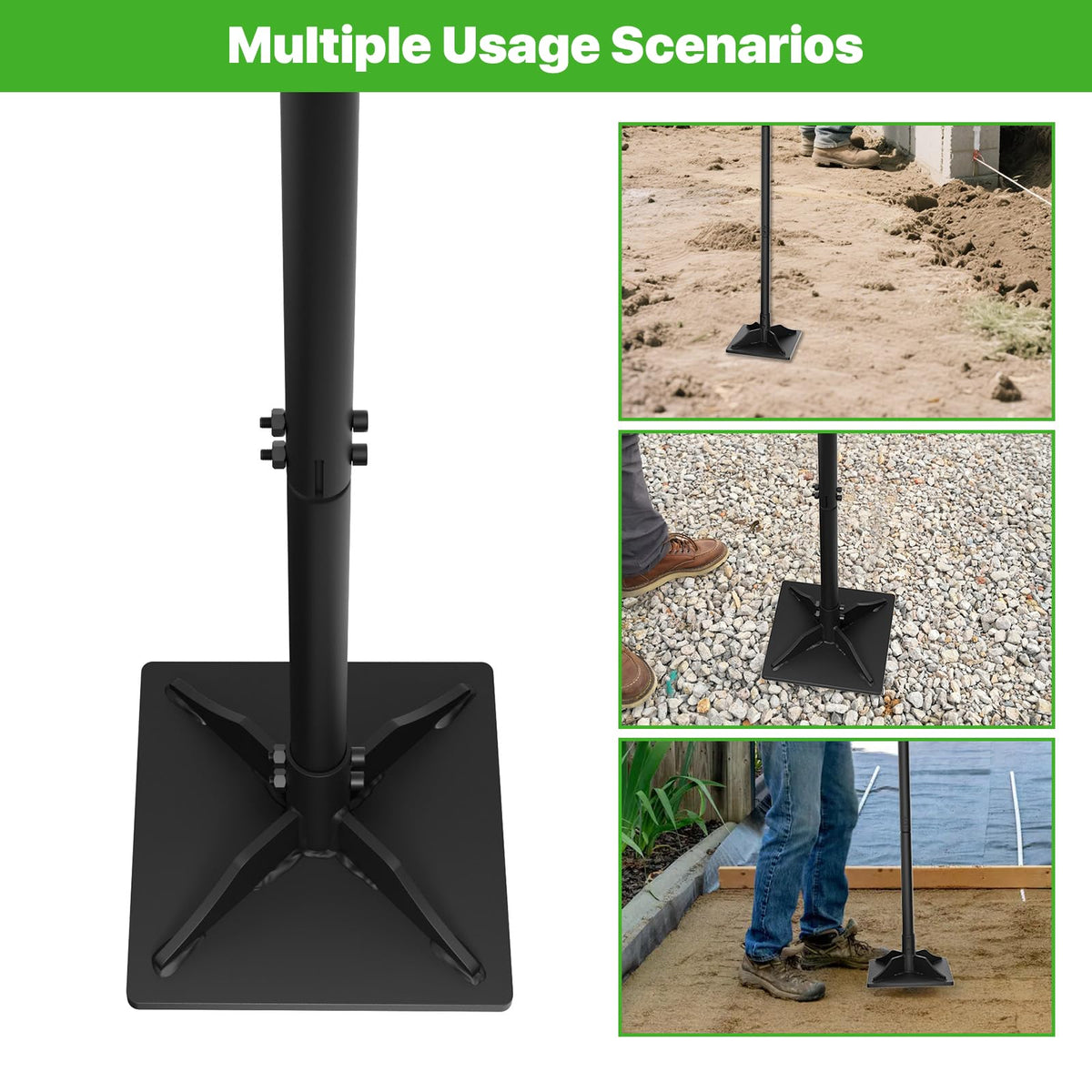 COSITA durable powder-coated, rustproof steel head resists wear during heavy use