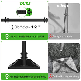 COSITA steel tamper ideal for soil, gravel, and asphalt compaction