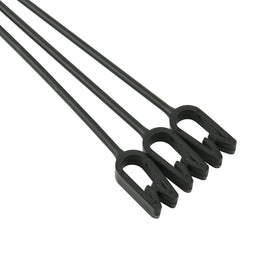 Cosmos black plastic hanging-basket hooks suit any decor.