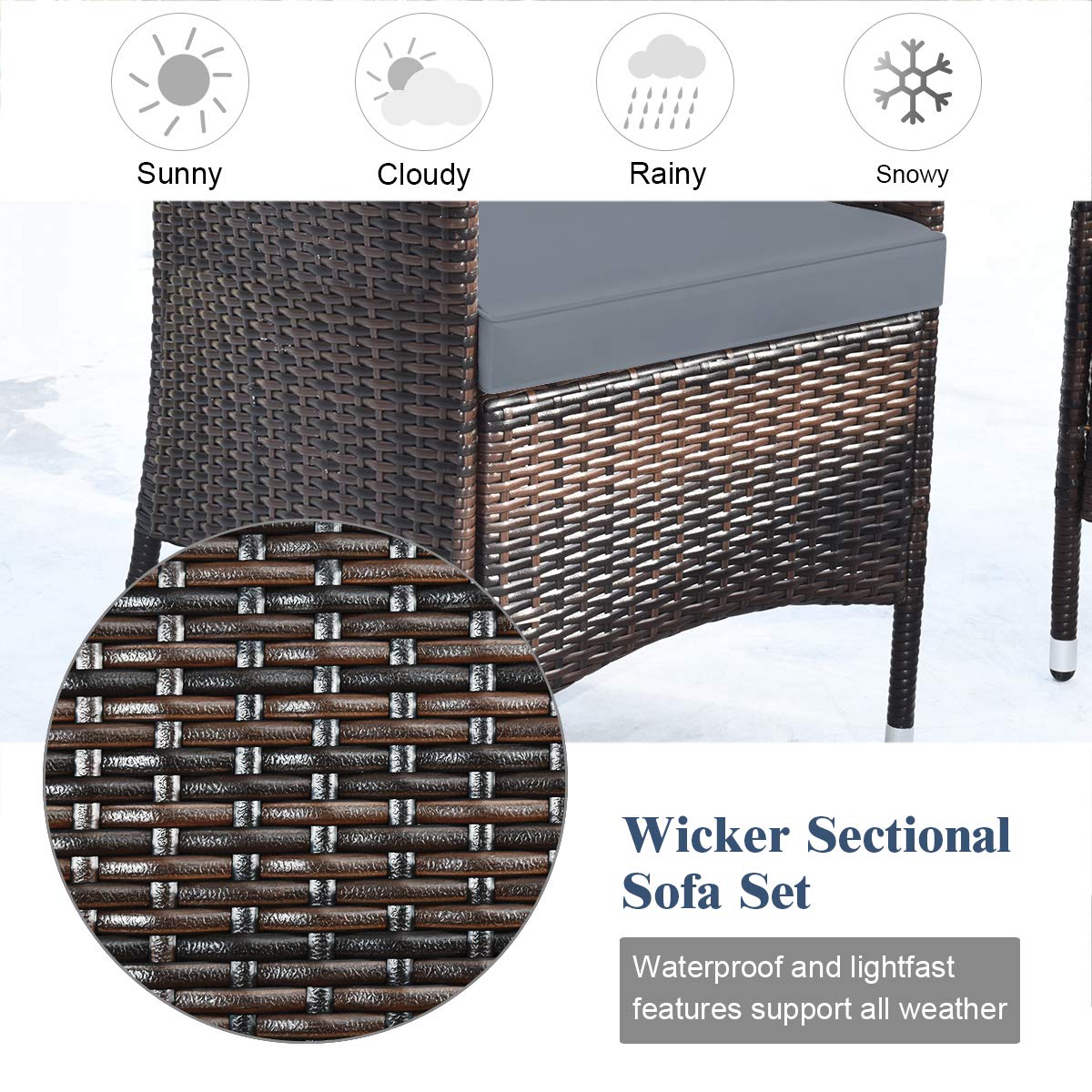 Costway coffee table with tempered glass offers a stylish, easy-to-clean surface.