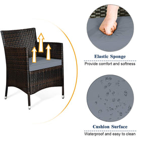 Costway cushions with high-density foam deliver soft, supportive comfort outdoors.