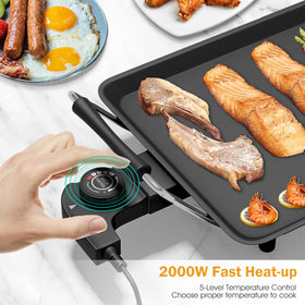 Costzon 35-inch electric griddle full surface ready for family-style meals