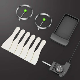 Costzon griddle includes spatulas and egg rings for versatile cooking