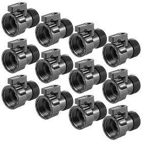 Cosweet 12-pack hose shut-off valves for quick water control.