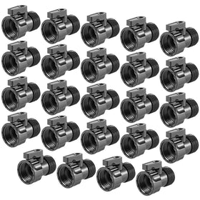 Cosweet 24-pack three-quarter-inch valve close-up for dependable garden hose control