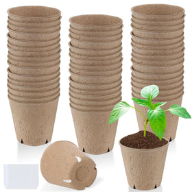 Cosweet 3.2-inch biodegradable peat pots for easy transplanting and eco-friendly seedlings