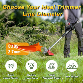 COSY GARDEN TOOLS high-strength nylon reduces breakage and line fatigue.