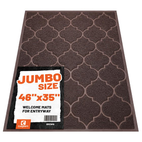 Cosyearn door mat 46x35 at front entrance; captures dirt in busy entryways.