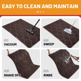 Cosyearn easy-clean mat; simple vacuum, wipe, or hose-clean.