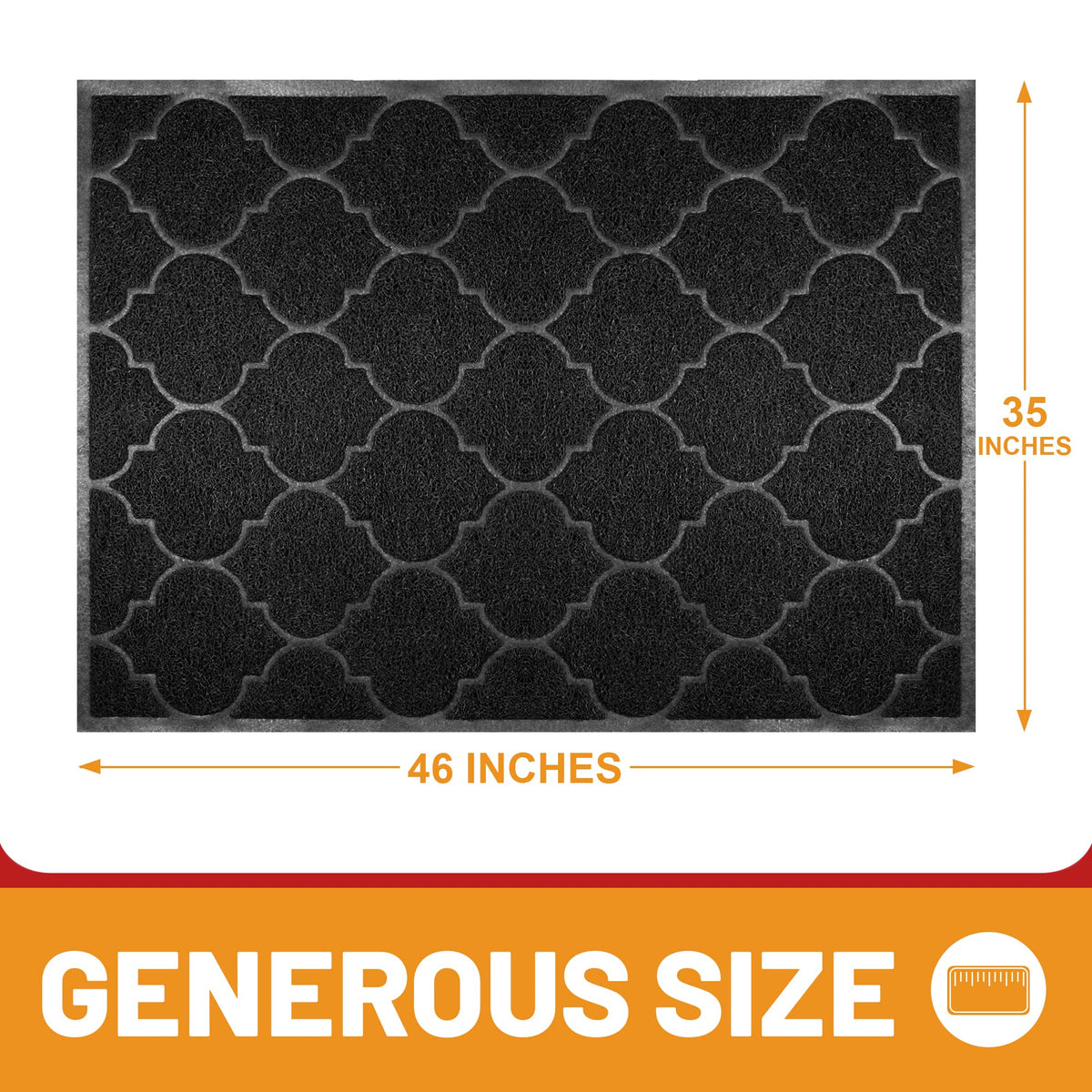Cosyearn entrance mat non-slip, ideal for busy indoor and outdoor spaces