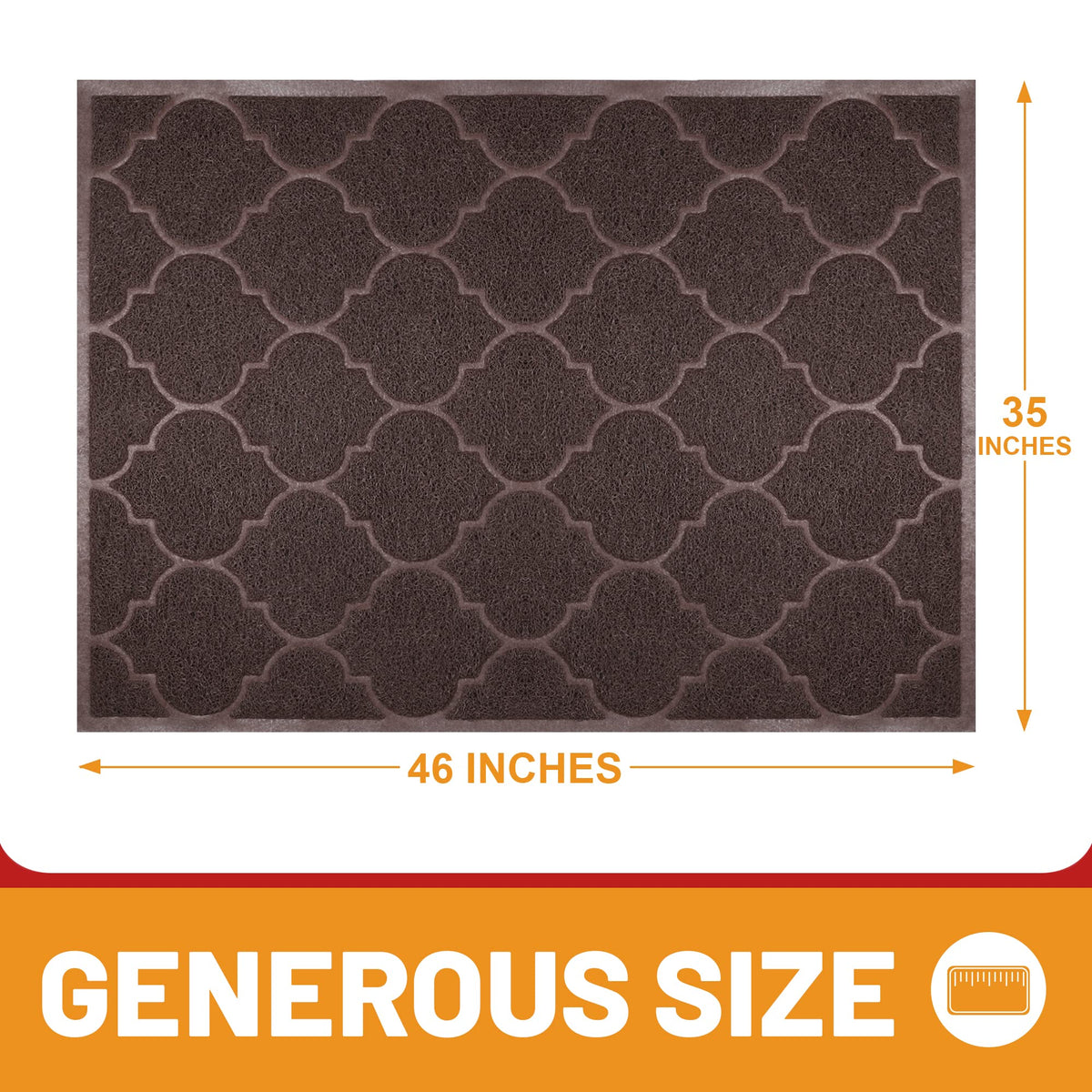 Cosyearn high-traffic door mat; withstands heavy use in garages or lobbies.