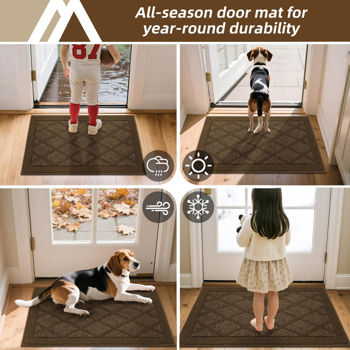 COSY HOMEER durable, fade-resistant doormat built for daily use