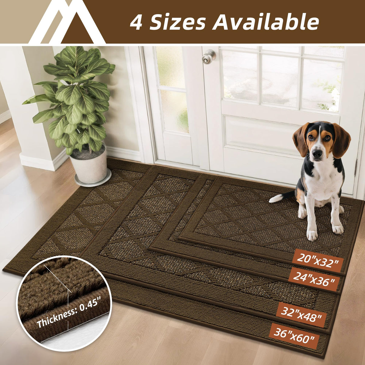 COSY HOMEER easy-clean, machine-washable doormat for fast maintenance