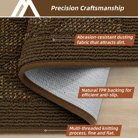 COSY HOMEER low-profile 0.4-inch door mat slides under doors easily