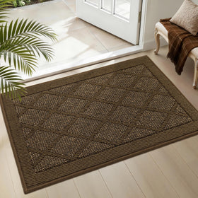 COSY HOMEER non-slip door mat for front entrance with water and mud absorption